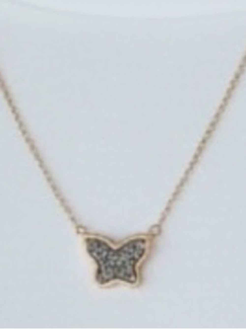 Gold Butterfly Pendant Necklace - Elegant Women's Jewelry